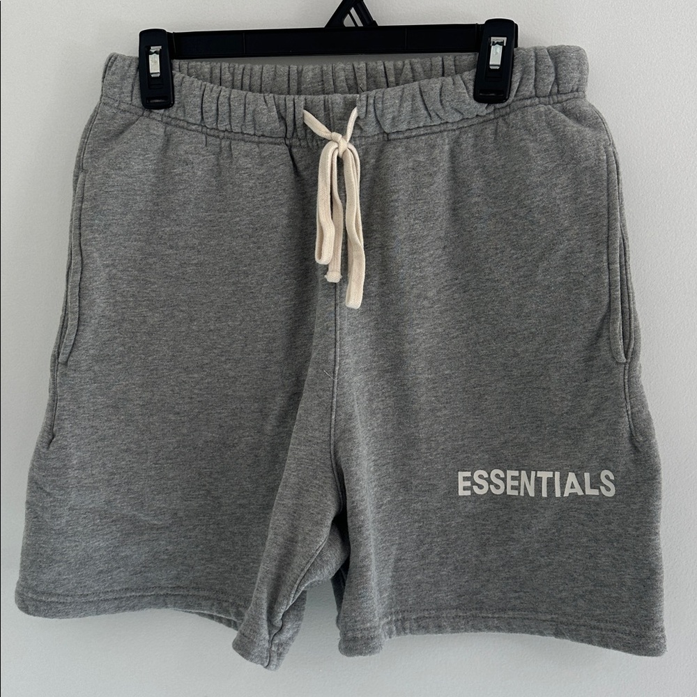 Essentials Heather Gray Sweat Shorts